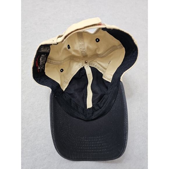 Miller Brewing Company Milwaukee Wisconsin BIO-DOMES Distressed Hat Navy Beige - Picture 2 of 5